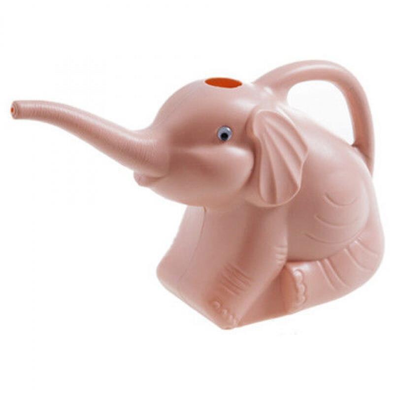 2L Small Elephant Lotus Root Pink Long Spout Watering Pot Green Plant Potted Watering Pot Gardening