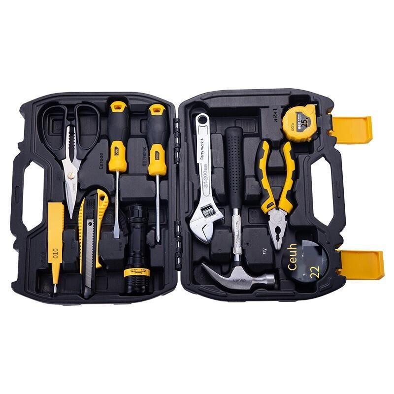 11 Pieces Comprehensive Maintenance Set Toolbox Set Hardware Multi-function Wrench Screwdriver Pliers Complete Tool Storage Box