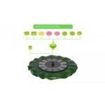 Solar Fountain Lamp Outdoor Landscape Rockery Pool Flower Fountain Micro Floating Fountain Simulation Color Sprinkler 21cm