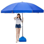 Sun Umbrella Sunshade Umbrella Large Umbrella Large Outdoor Umbrella Sunscreen Advertising Umbrella Blue 1.8m [diameter 1.5m]