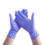 Thickened PVC Disposable Gloves Nitrile Rubber Latex Wear Resistant White Rubber Waterproof Protection Inspection Blue Purple