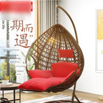 Hanging Chair Household Balcony Basket Rattan Chair Indoor Room Dormitory Swing Rocking Outdoor Double Lazy Hammock European Bird's Nest Drop Chair