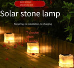 Solar Energy Simulation Square Stone Lamp Lawn Outdoor Stairs Integrated Intelligent Led Outdoor Atmosphere Small Night [1 Pack]