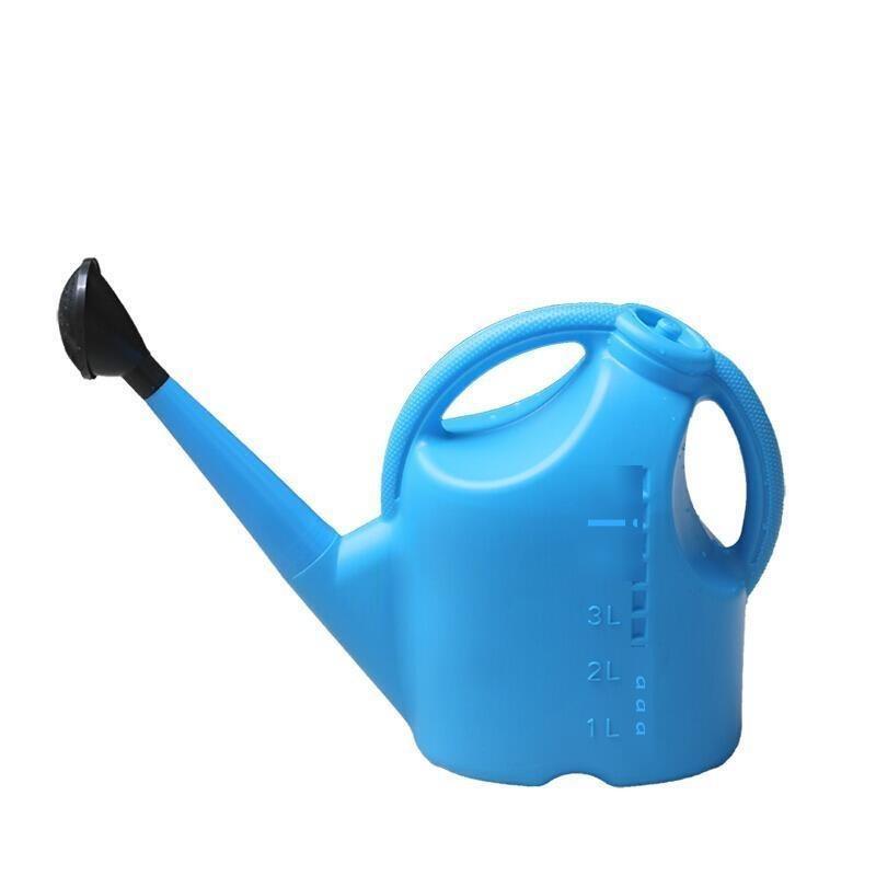 5L Blue Watering Pot Long Mouth Thickened Watering Pot Large Watering Spray Pot Plastic Watering Pot Long Mouth Watering Pot Gardening Watering Pot Household Watering Pot