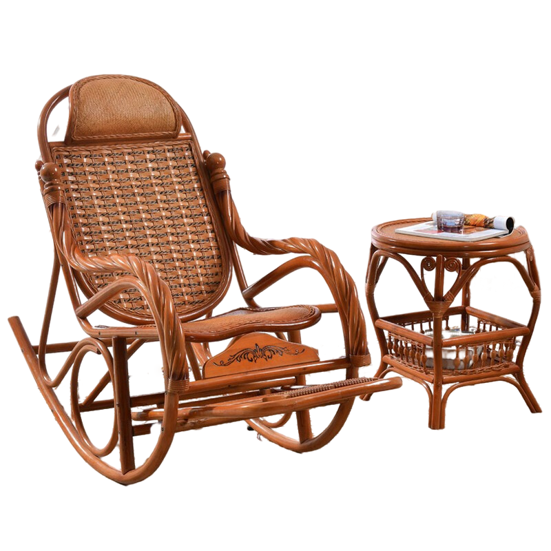 Rocking Chair Rattan Chair Reclining Chair Rocking Chair; ECVV USA ...