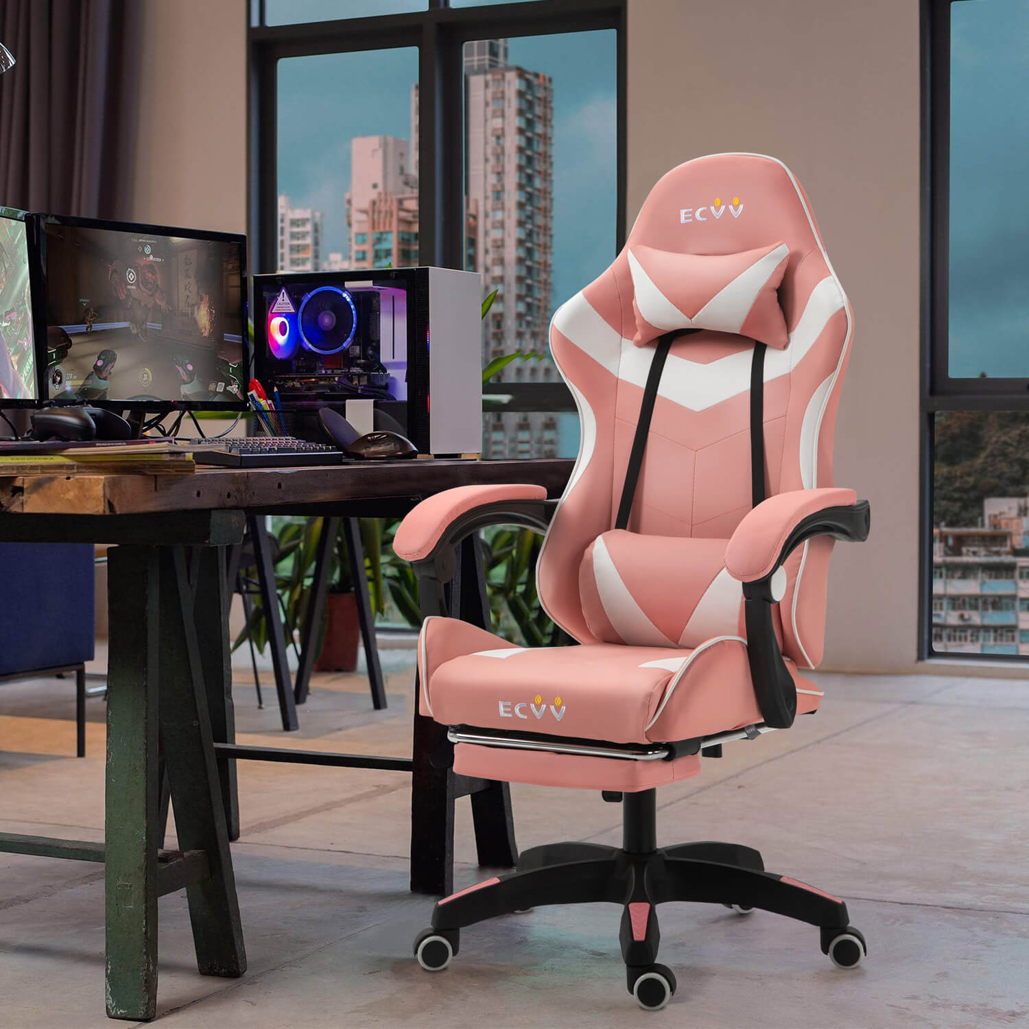 Buy Wholesale China Custom Logo Gamer Racing Computer Led Light Gaming  Chair Rgb Ergonomic Swivel Gaming Chair & Gaming Chair at USD 75