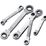 Double End Ratchet Wrench Set Elbow Box Ratchet Wrench Quick Wrench 5 Pieces Of A Set Maintenance Wrench Tool