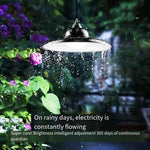 Solar Lamp Outdoor Courtyard Chandelier Household Lighting Villa Balcony Garden Pavilion Grape Trellis Super Bright Waterproof LED Projection Bulb