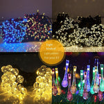 Solar Light String LED Colorful String Lamp Outdoor Courtyard Lamp Christmas Decorative Lamp Waterproof Star Lamp Tree Lamp Garden Landscape Lamp