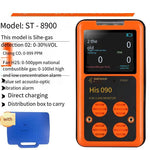 Four In One Gas Detector Oxygen Carbon Monoxide Hydrogen Sulfide Combustible Gas Detector Toxic And Harmful Gas Alarm Color Screen Flagship