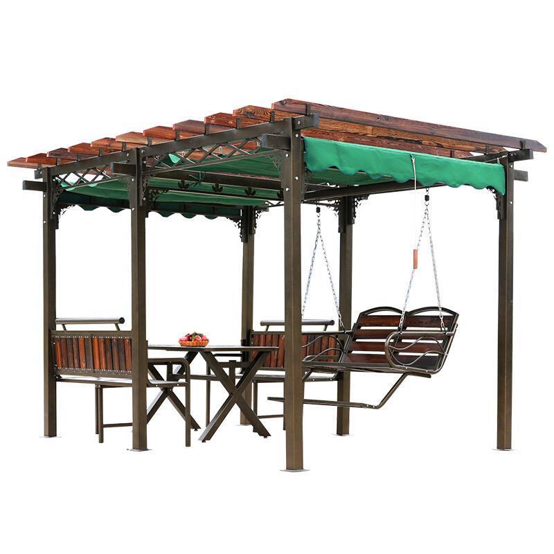 wood trellis canopy Outdoor Grape Trellis Garden Courtyard Tent Pavilion Outdoor; ECVV USA – ECVV.us