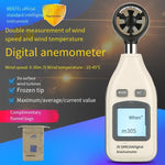 Digital Anemometer Upgrade Precision Anemometer Wind Temperature Wind Tester Mini Wind Speed Wind Temperature Meter