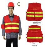 Pure Cotton Environmental Sanitation Electric Riding Safety Reflective Vest Construction Clothing Safety Officer Warning Clothing Red Reflective Warning Clothing