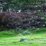 Landscape Gardening Automatic Rotary Sprinkler 360 Degree Irrigation Lawn Garden Watering Roof Cooling Sprinkler Independent + 6 Points Interface Package