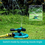 Landscape Gardening Automatic Rotary Sprinkler 360 Degree Irrigation Lawn Garden Watering Roof Cooling Sprinkler Independent + 6 Points Interface Package