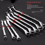 Double Spanner With Plum Opening Hardware Repairman Metric Plum Open End Wrench 8-27 MM Wrench Set 10 Pieces Set Of Seiko Japanese Double Box Spanner