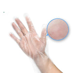 Disposable Film Plastic CPE Thickened Gloves Household Cleaning Kitchen Dish-Washing Beauty Hand Transparent Gloves Average Size (100 Pieces / Bag)