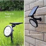 Solar Lawn Lamp Inserted Into The Ground Tree Lamp Outdoor Waterproof LED Spotlight Wall Lamp Courtyard Garden Landscape Lamp