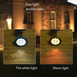 Solar Lawn Lamp Inserted Into The Ground Tree Lamp Outdoor Waterproof LED Spotlight Wall Lamp Courtyard Garden Landscape Lamp