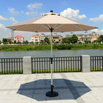 Outdoor Umbrella Courtyard Sun Advertisement Folding Stall Umbrella Central Pillar Balcony Table Chair Sunshade Iron Pole Central Pillar Umbrella 2.7m