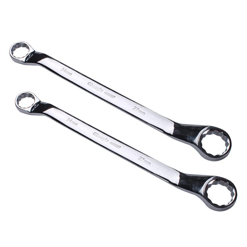 14*17mm Carbon Steel Mirror Ring Spanner Double End Spanner Auto Repair Plate Hand Wrench Tool