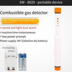 Combustible Gas Detector High Precision Flammable Natural Gas Leakage Alarm Official Standard Gas Concentration Tester