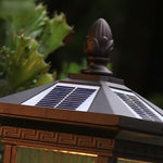 Solar Lawn Lamp New Chinese Outdoor Waterproof Courtyard Aisle Lamp Outdoor Villa Garden Household Landscape Lamp Solar Lawn Lamp