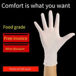 Disposable PVC Protective Gloves Film Plastic Transparent Household Kitchen Dishwashing Waterproof Thickened 100 Pack