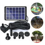 6V3W Solar Panel + Water Pump Solar Fish Tank Solar Fountain Outdoor Pool Fish Tank Diving Small Garden Rockery Static Water Pump