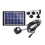 6V3W Solar Panel + Water Pump Solar Fish Tank Solar Fountain Outdoor Pool Fish Tank Diving Small Garden Rockery Static Water Pump