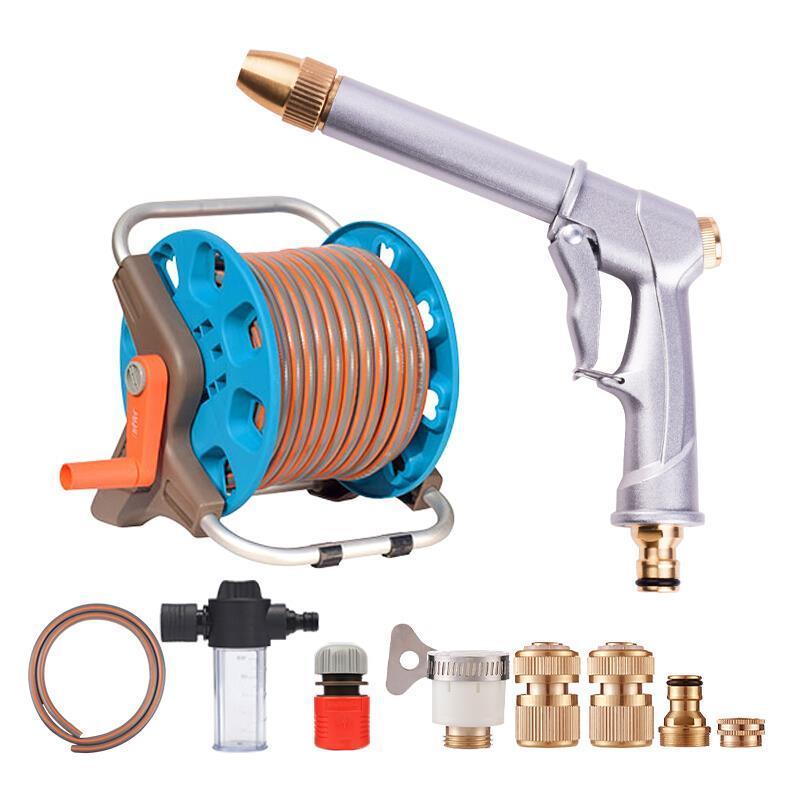 mini coil indoor garden hose with sprayer Household Car Washing Artifact High-pressure Water Pipe Hose; ECVV USA – ECVV.us