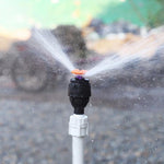 360 Degree Automatic Rotary Sprinkler Water Spraying Artifact Watering Green Lawn Spraying Garden Agricultural Cooling Irrigation 4 Points Meg Nozzle + Ground Plug + 1 Inch Quick Connection