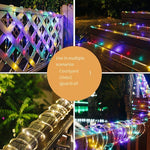 Solar Lamp String LED Color Lamp With Outdoor Waterproof Lamp Strip Courtyard Garden Balcony Villa Festival Decoration Color Lamp Flash Lamp