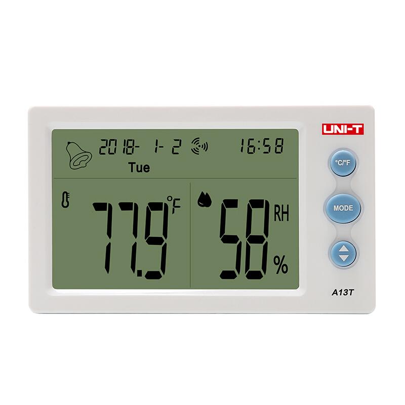 Household Digital Thermometer And Hygrometer High Precision Multi-function Large Screen Clock Alarm Clock Indoor Thermometer Electronic Thermometer
