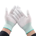 PU Coated Gloves 60 Pairs Labor Protection Nylon Gloves Comfortable Non-Skid Durable And Breathable M Size
