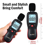 ECVV Sound Level Meter Portable Digital Noise Meter Tester with LCD Backlight Display Decibel Meter with Data Record Function Measuring Range 30~130dBA