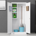 Warehouse Storage Handle Cleaning Cabinet Hotel Cleaning Cabinet Mop Tool Cabinet Customized Double Door Storage