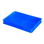 6 Pieces Thickened  Plastic Tray, Food Tray, Breeding Tray, Sand Table, Children's Logistics Week, Rotary Table, Parts Sorting Box, Rectangular Material Tray [square Blue 5, 450x295x55mm]