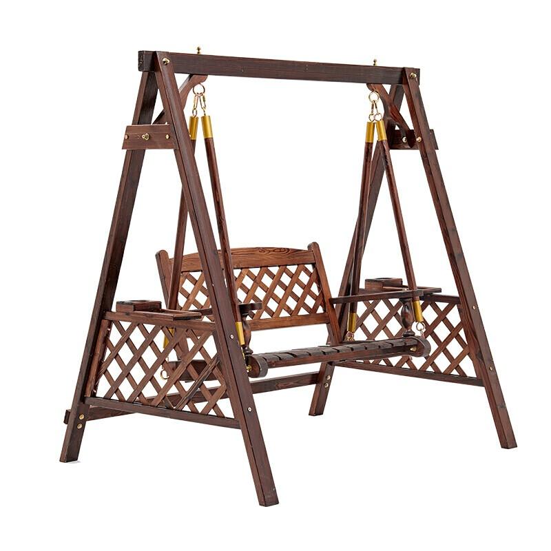 Swing Outdoor Courtyard Solid Wood Rocking Chair Villa; ECVV USA – ECVV.us