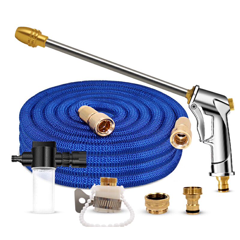 garden water spray gun with pipe 7.5m Wash Car Water Gun High Pressure Telescopic Hose Hose Car Washing Machine Garden Watering Flower Spray Gun Domestic Sprinkler Pressurized